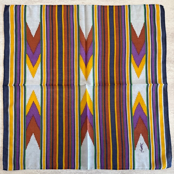 Yves Saint Laurent Accessories - Yves Saint Laurent Multicolor Geometric Scarf